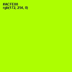 #ACFE00 - Lime Color Image