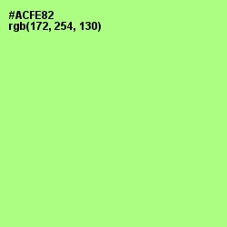 #ACFE82 - Mint Green Color Image