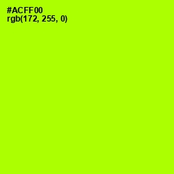 #ACFF00 - Lime Color Image