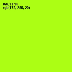 #ACFF14 - Lime Color Image
