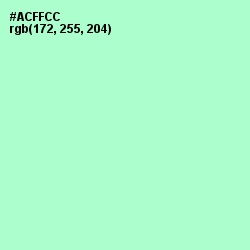 #ACFFCC - Magic Mint Color Image