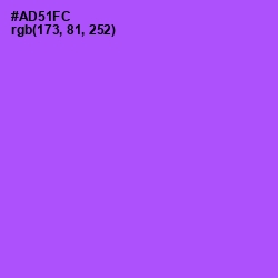 #AD51FC - Medium Purple Color Image