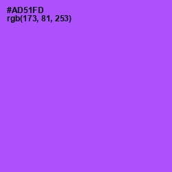 #AD51FD - Medium Purple Color Image