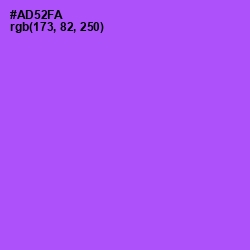 #AD52FA - Medium Purple Color Image