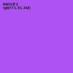 #AD53F2 - Medium Purple Color Image