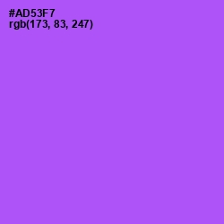 #AD53F7 - Medium Purple Color Image