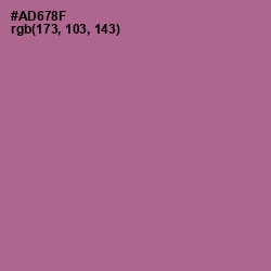#AD678F - Turkish Rose Color Image