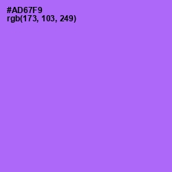 #AD67F9 - Lavender Color Image