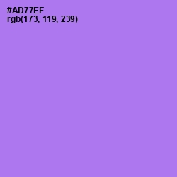 #AD77EF - Lavender Color Image