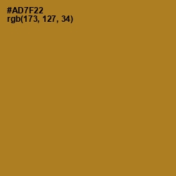 #AD7F22 - Copper Color Image