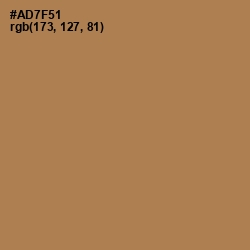 #AD7F51 - Santa Fe Color Image