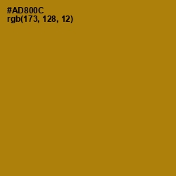 #AD800C - Hot Toddy Color Image