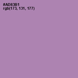 #AD83B1 - Amethyst Smoke Color Image