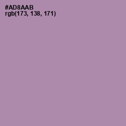 #AD8AAB - Amethyst Smoke Color Image