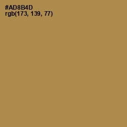 #AD8B4D - Driftwood Color Image