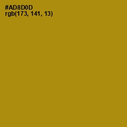 #AD8D0D - Hot Toddy Color Image