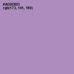#AD8DBD - Amethyst Smoke Color Image