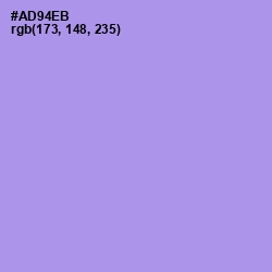 #AD94EB - Dull Lavender Color Image