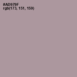 #AD979F - Dusty Gray Color Image