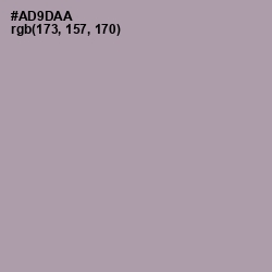 #AD9DAA - Amethyst Smoke Color Image