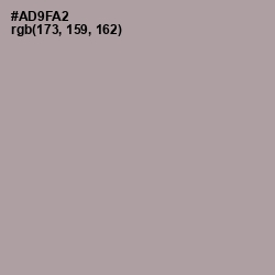 #AD9FA2 - Amethyst Smoke Color Image
