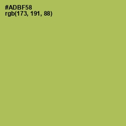 #ADBF58 - Olive Green Color Image