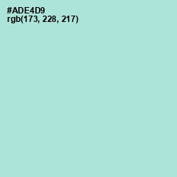 #ADE4D9 - Water Leaf Color Image