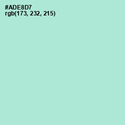 #ADE8D7 - Water Leaf Color Image