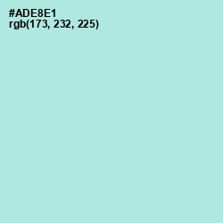 #ADE8E1 - Blizzard Blue Color Image