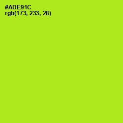 #ADE91C - Inch Worm Color Image