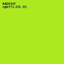 #ADE91F - Inch Worm Color Image