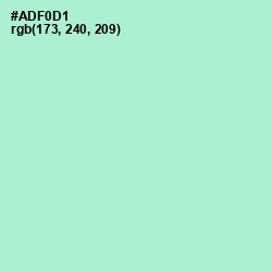 #ADF0D1 - Magic Mint Color Image