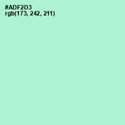 #ADF2D3 - Magic Mint Color Image