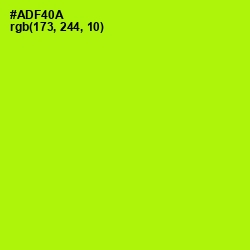 #ADF40A - Inch Worm Color Image