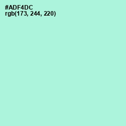 #ADF4DC - Magic Mint Color Image