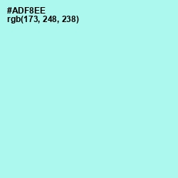 #ADF8EE - Ice Cold Color Image