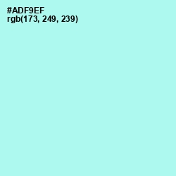 #ADF9EF - Ice Cold Color Image