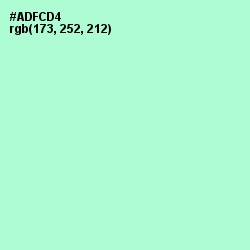 #ADFCD4 - Magic Mint Color Image