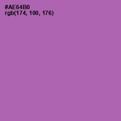 #AE64B0 - Wisteria Color Image