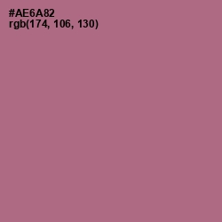 #AE6A82 - Turkish Rose Color Image