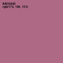 #AE6A85 - Turkish Rose Color Image