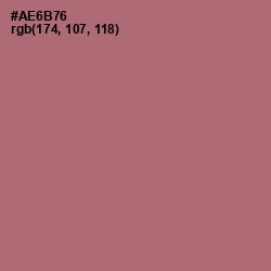 #AE6B76 - Coral Tree Color Image