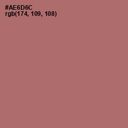 #AE6D6C - Coral Tree Color Image