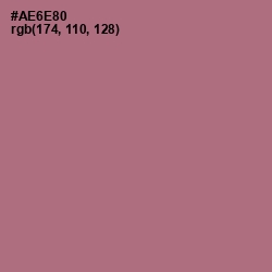 #AE6E80 - Turkish Rose Color Image