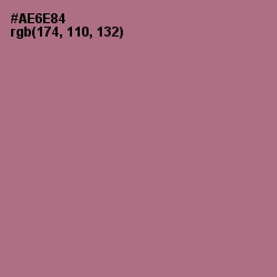 #AE6E84 - Turkish Rose Color Image