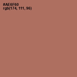 #AE6F60 - Coral Tree Color Image