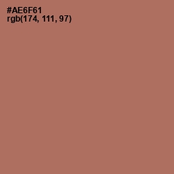 #AE6F61 - Coral Tree Color Image