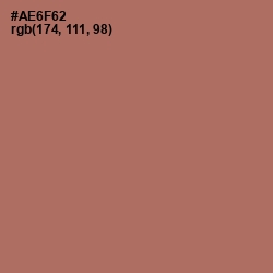 #AE6F62 - Coral Tree Color Image