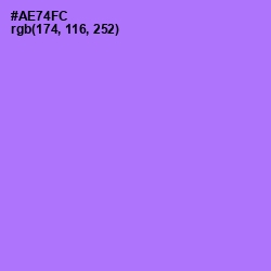 #AE74FC - Lavender Color Image