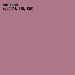 #AE768B - Turkish Rose Color Image